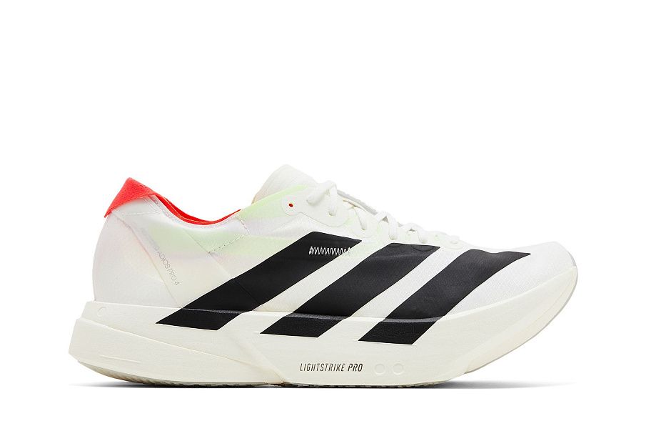 Фото № 2 с приближением к товару «‎adidas Adizero Adios Pro 4 White Black»