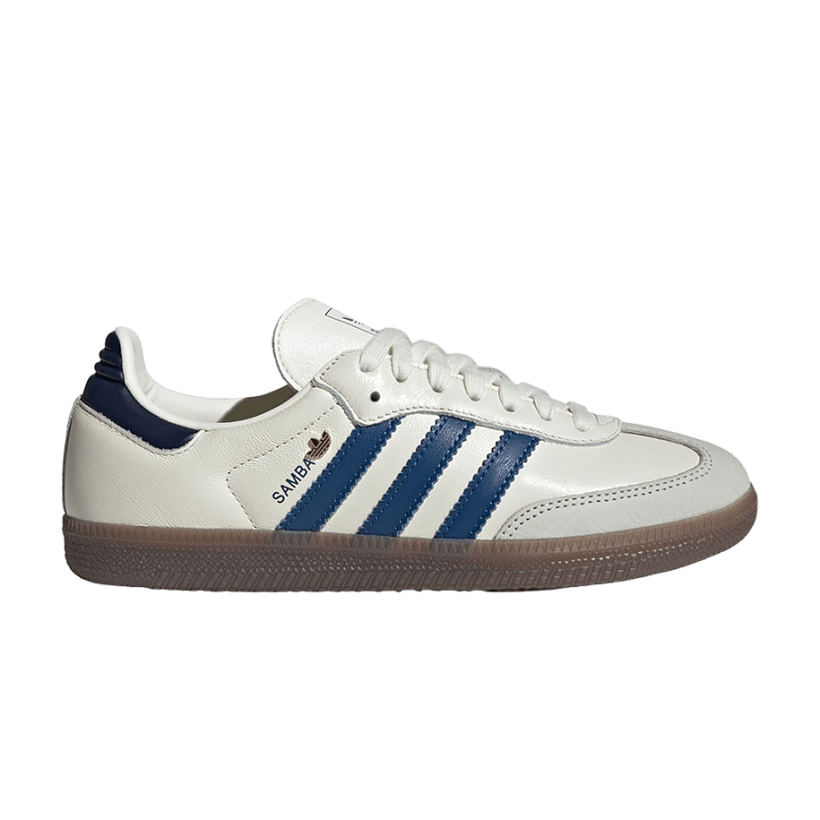 Фото № 1 с приближением к товару «‎adidas Women's Samba OG Off White Dusky Petrol Night Indigo»