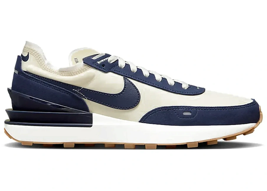 Фото № 1 с приближением к товару «‎Nike Waffle One SE Coconut Milk Midnight Navy»