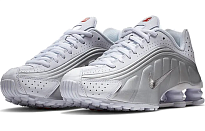 Фото № 3 с приближением к товару «‎Nike Shox R4 GS 'White Metallic Silver'»