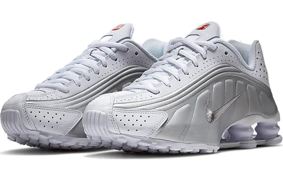 Фото № 3 с приближением к товару «‎Nike Shox R4 GS 'White Metallic Silver'»