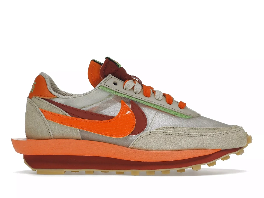 Фото № 1 с приближением к товару «‎Nike LD Waffle sacai CLOT Kiss of Death Net Orange Blaze»