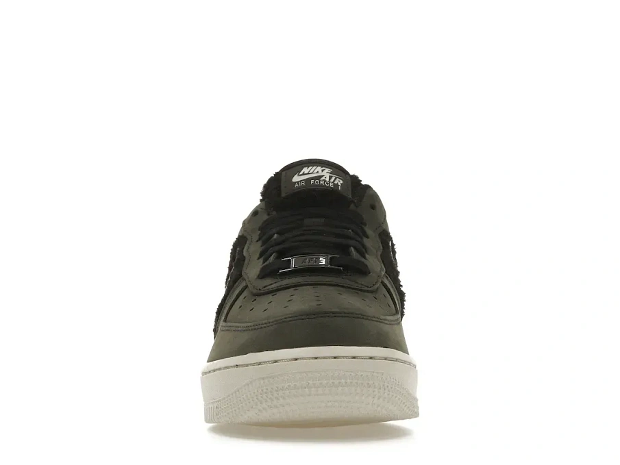 Фото № 2 с приближением к товару «‎Nike Air Force 1 Low Black Light Bone Faux Fur »