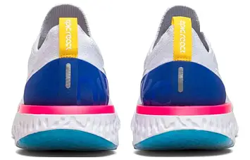 Nike Epic React Flyknit White Racer Blue Pink Blast (W) WhiteRacer BluePink Blast - 4