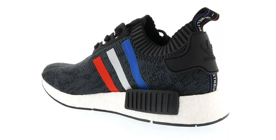 Фото № 2 с приближением к товару «‎adidas NMD R1 Tri Color Stripes Black»