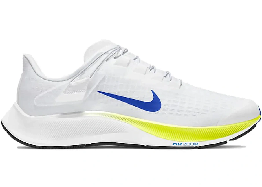 Фото № 1 с приближением к товару «‎Air Zoom Pegasus 37 FlyEase White Racer Blue»