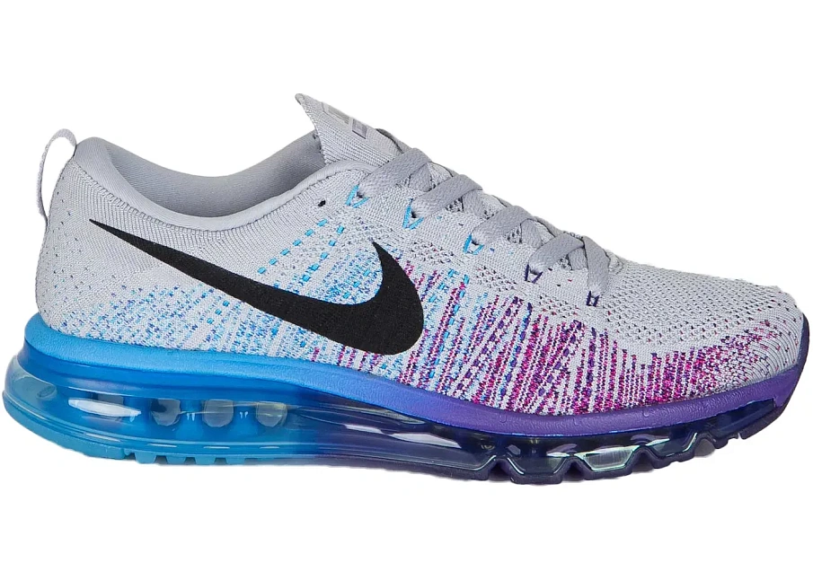 Фото № 1 с приближением к товару «‎Nike Flyknit Air Max Purple Vivid Blue»