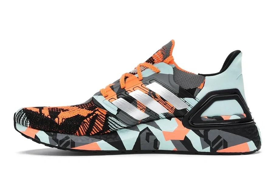 Фото № 3 с приближением к товару «‎adidas Ultra Boost 20 Camo Orange Frost»