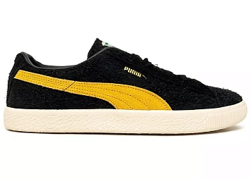 Puma Suede Vintage Black Mustard Seed Hairy Suede - 1