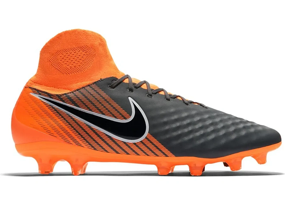 Фото № 1 с приближением к товару «‎Nike Magista Obra II Pro DF FG Dark Grey Total Orange»