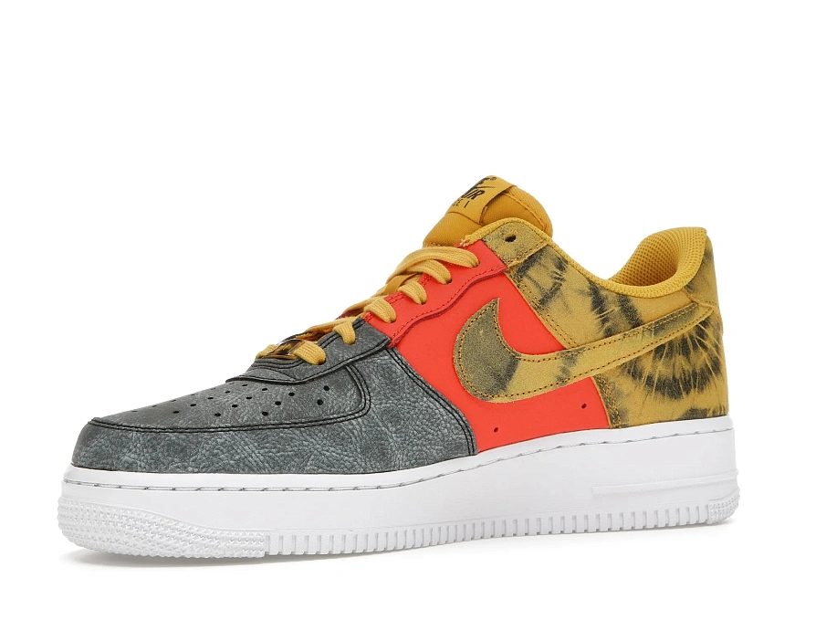 Фото № 2 с приближением к товару «‎Nike Air Force 1 Low Tie Dye Dark Sulphur»