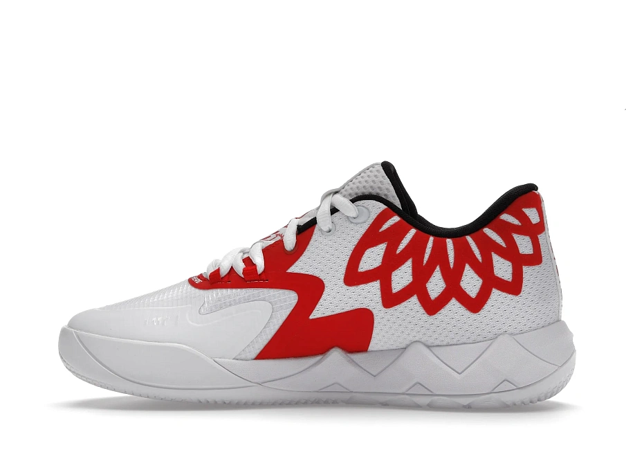 Фото № 6 с приближением к товару «‎Puma LaMelo Ball MB.01 Lo Team Colors White High Risk Red»