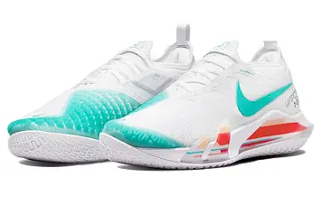 Nike Wmns Court React Vapor NXT Tennis Shoes WhiteGreen - 5