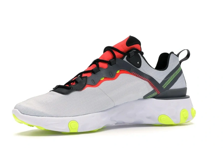 Фото № 3 с приближением к товару «‎Nike React Element 55 Pure Platinum Bright Crimson Volt»