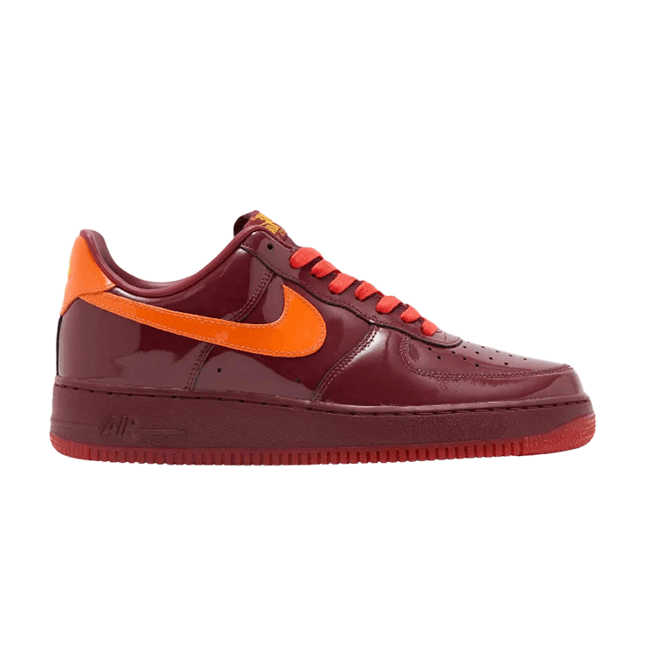 Фото № 1 с приближением к товару «‎Nike Air Force 1 Low Patent Leather Dark Team Red»