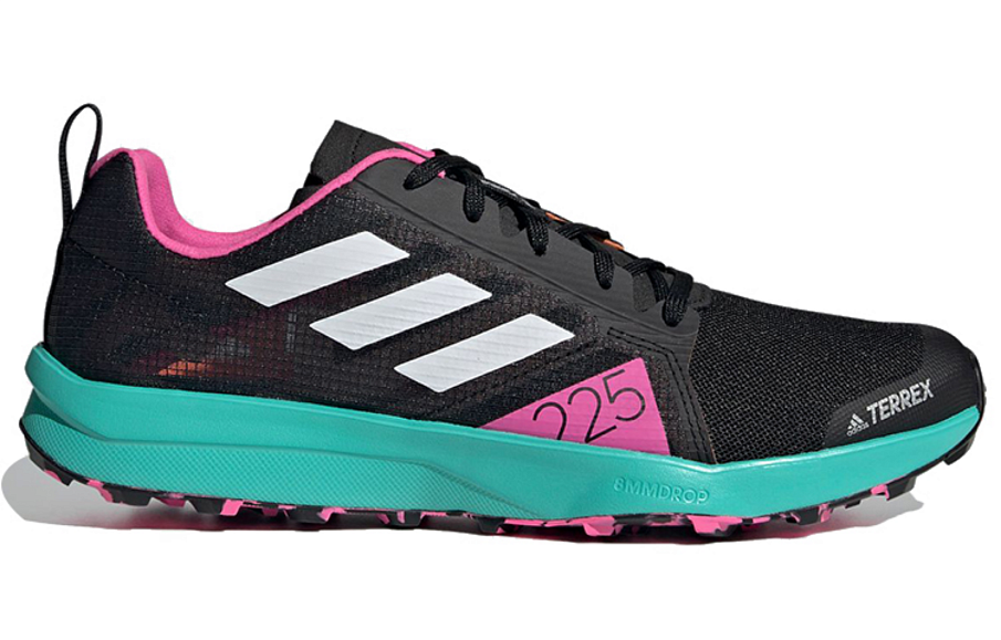 Фото № 2 с приближением к товару «‎adidas Terrex Speed Flow BlackPinkGreen»