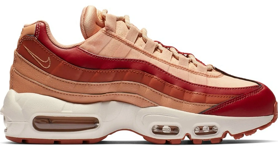 Фото № 1 с приближением к товару «‎Nike Air Max 95 Team Crimson Dusty Peach »