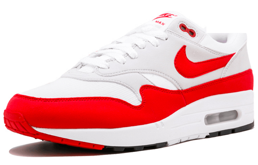 Фото № 2 с приближением к товару «‎ Nike Air Max 1 Running shoes WhiteUniversity RedNeutral GreyBlack»