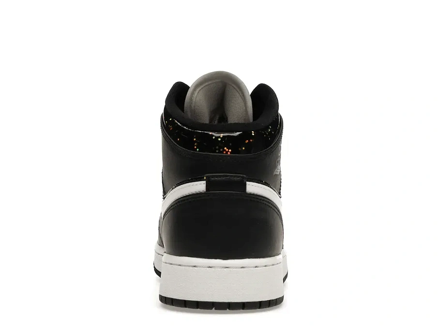 Фото № 4 с приближением к товару «‎Jordan 1 Mid Black Speckle »