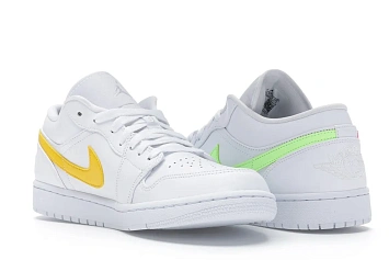 Jordan 1 Low White Multi-Color Swoosh (CW7033-100) - 6