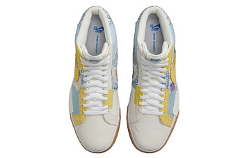 Nike SB Zoom Blazer Mid Premium "Paisley" Skate Shoes Light-Blue - 6