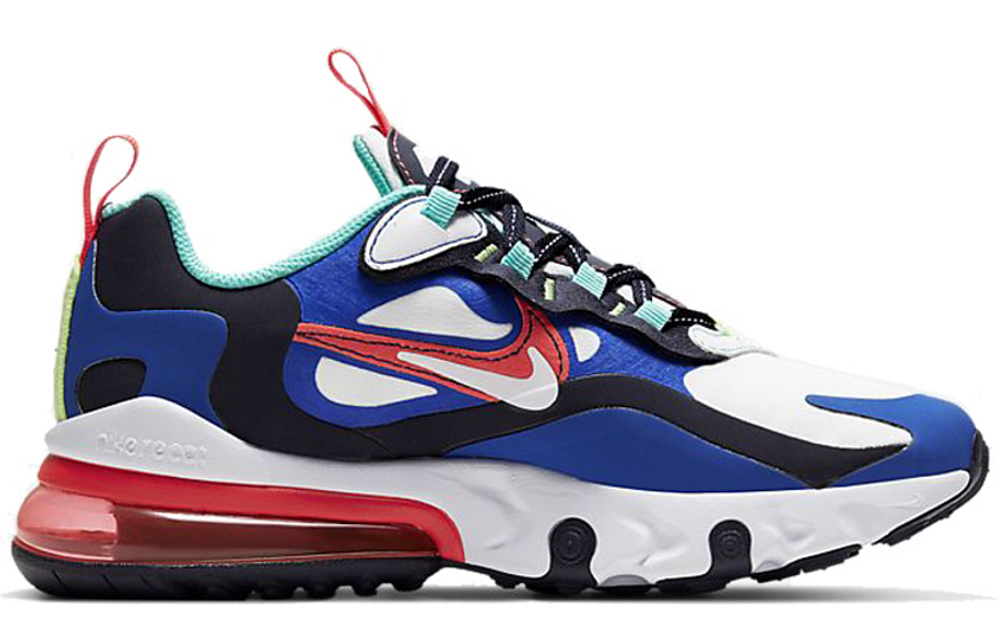 Фото № 2 с приближением к товару «‎Nike Air Max 270 React (GS) WhiteBlueRed»
