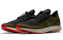 Фото № 3 с приближением к товару «‎Nike Air Zoom Pegasus 35 Shield "Olive Flak" Olive»