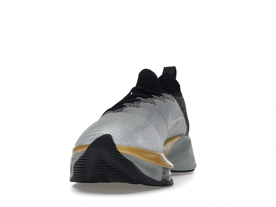 Фото № 3 с приближением к товару «‎Nike Air Zoom Tempo Next% Flyknit Wolf Grey Metallic Gold Coin»