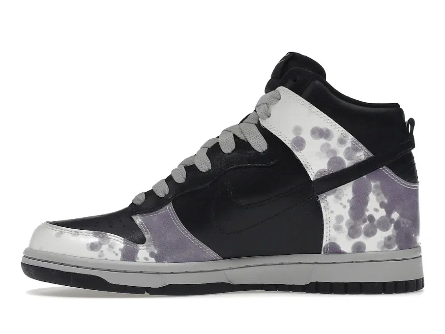 Фото № 3 с приближением к товару «‎Nike Dunk High Splatter Black White Purple »