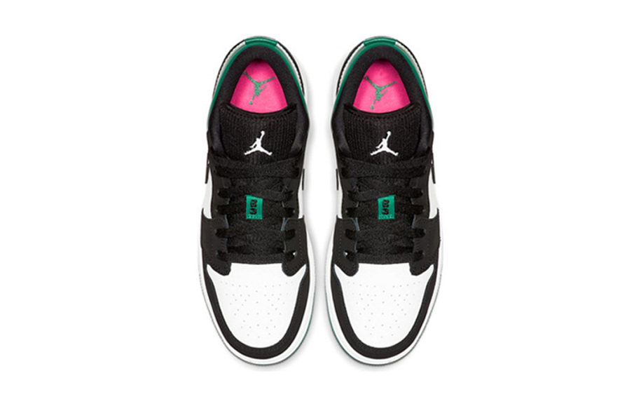 Фото № 3 с приближением к товару «‎Nike Air Jordan 1 Low (GS) WhiteBlack-mysticGreen-HyperPink»