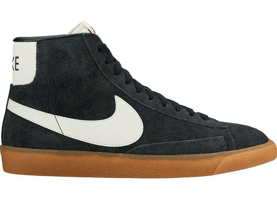 Фото № 1 с приближением к товару «‎Nike Blazer Mid Suede Vintage Black White Gum »
