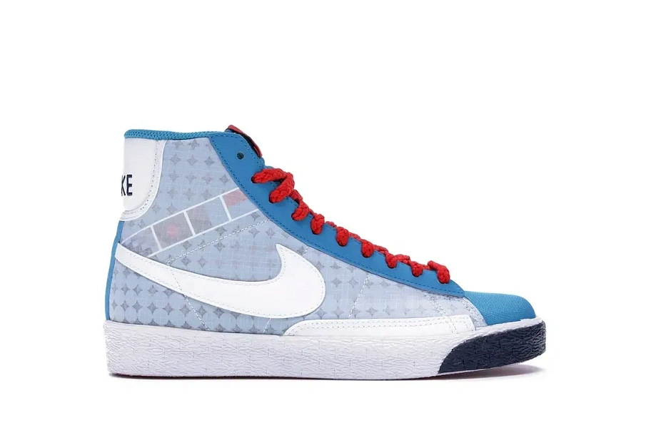 Фото № 1 с приближением к товару «‎Nike Blazer High Neo Turquoise/Midnight Navy-Cement Red »
