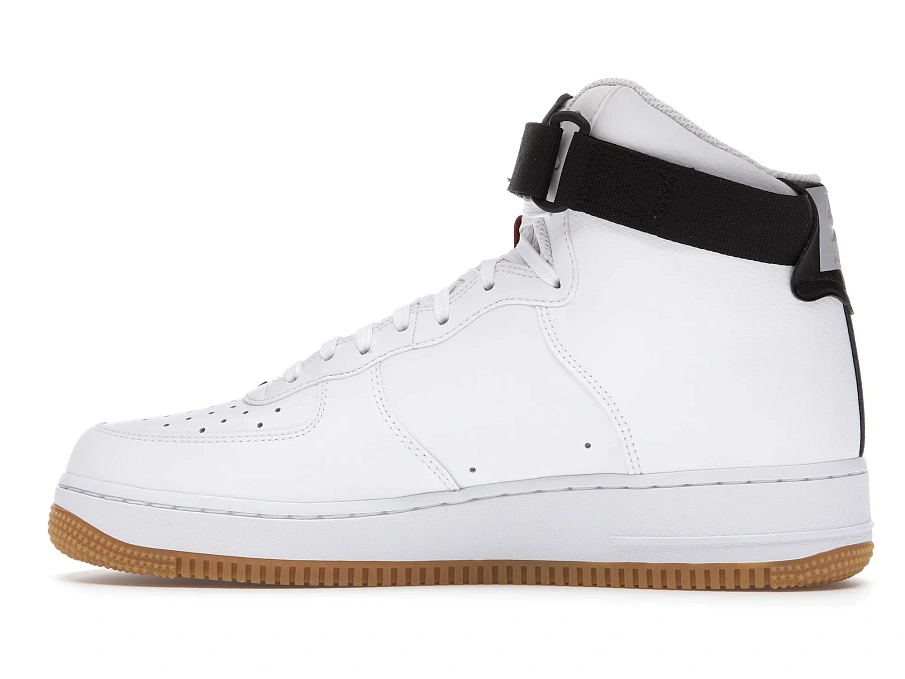 Фото № 5 с приближением к товару «‎Nike Air Force 1 High NBA White University Gold»