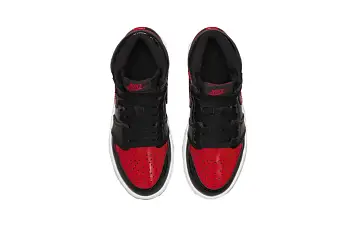 (BP) Air Jordan 1 Retro High OG "Patent Bred" Basketball Shoes BlackRed - 6