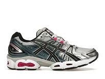 Фото № 1 с приближением к товару «‎ASICS Gel-Nimbus 9 White Pink Glo Teal »