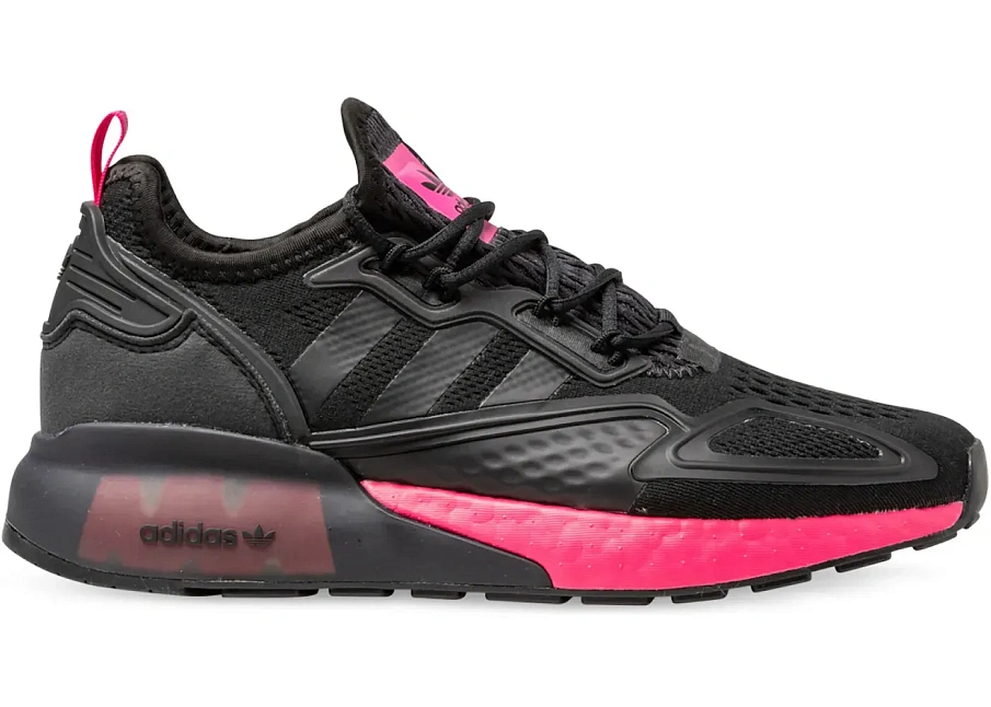 Фото № 1 с приближением к товару «‎adidas ZX 2K Boost Core Black Shock Pink »
