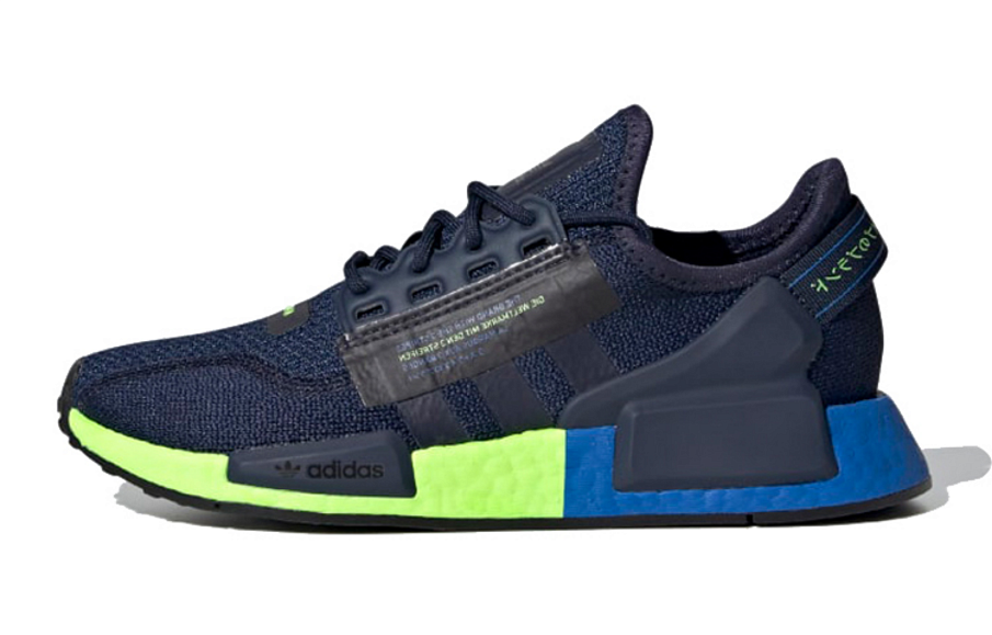 Фото № 1 с приближением к товару «‎adidas originals NMDR1 V2 J DarkBlueGreen»