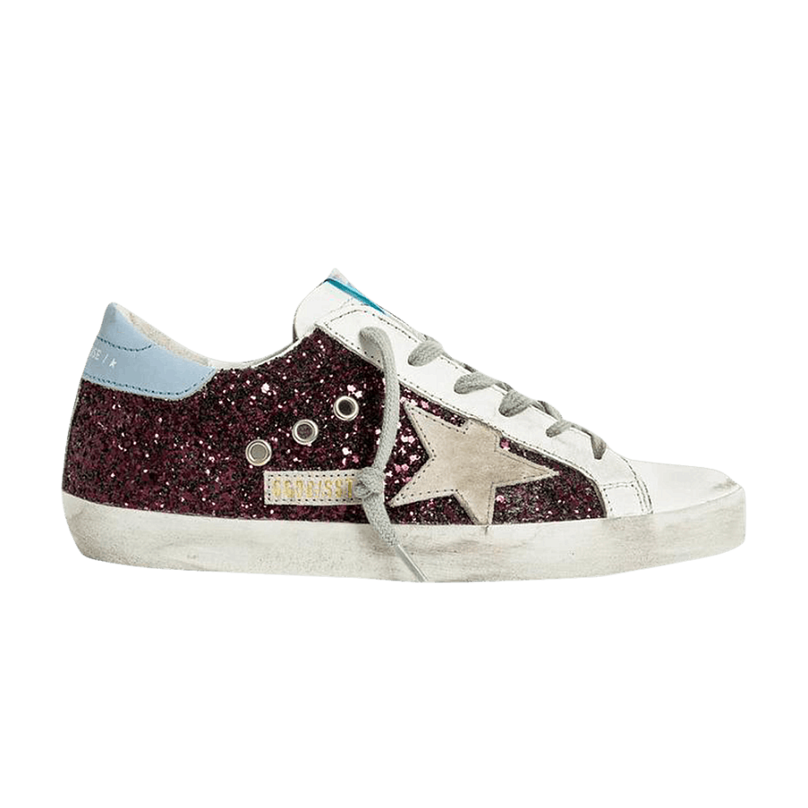Фото № 1 с приближением к товару «‎Golden Goose Women's Superstar Wine Glitter»