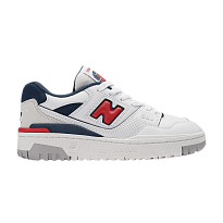 Фото № 1 с приближением к товару «‎New Balance 550 Big Kid White True Red»