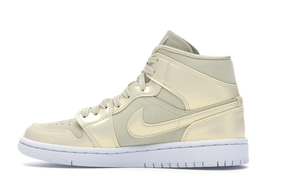 Фото № 5 с приближением к товару «‎Jordan 1 Mid Goose Feather Yellow »