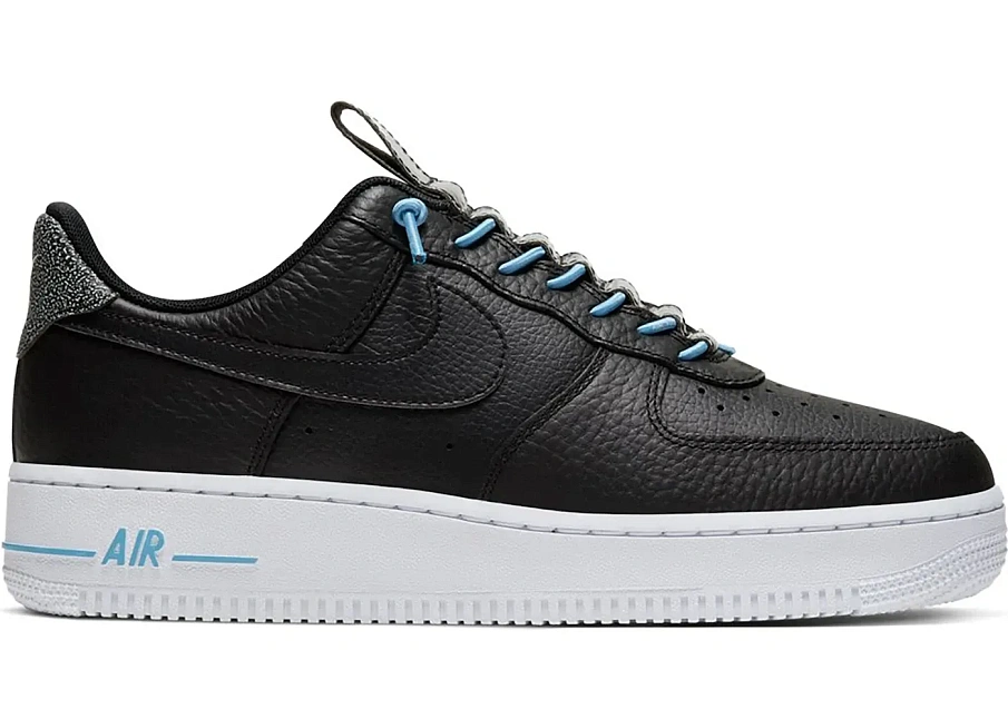 Фото № 1 с приближением к товару «‎Nike Air Force 1 Low '07 Lux Black Light Blue »
