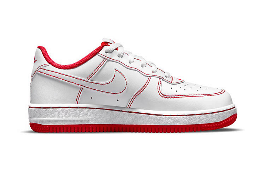 Фото № 2 с приближением к товару «‎Nike Force 1 PS 'Contrast Stitch - White University Red'»