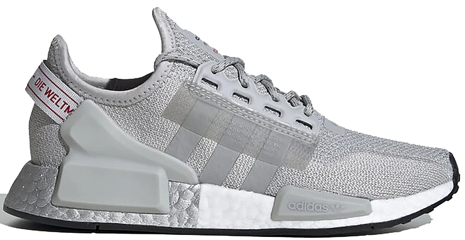Фото № 1 с приближением к товару «‎adidas NMD V2 Grey Two Silver Metallic (Youth)»