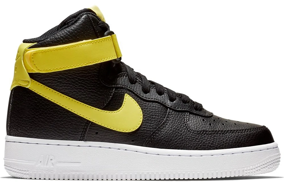 Фото № 1 с приближением к товару «‎Nike Air Force 1 High Black Yellow Pulse »