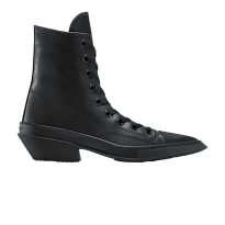Фото № 1 с приближением к товару «‎Converse Women's Chuck 70 De Luxe Pointed Leather High Triple Black»