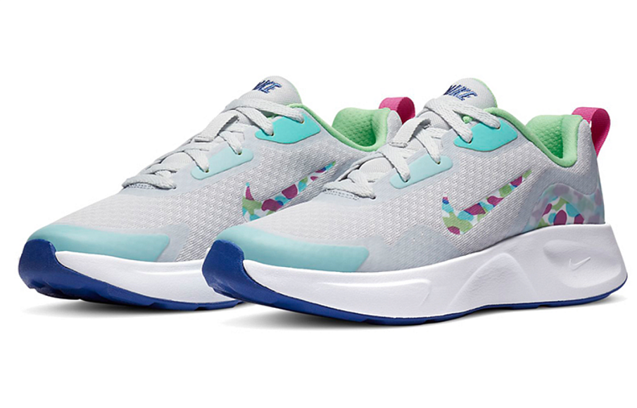 Фото № 3 с приближением к товару «‎Nike WearAllDay (GS) GreyGreenPurple»