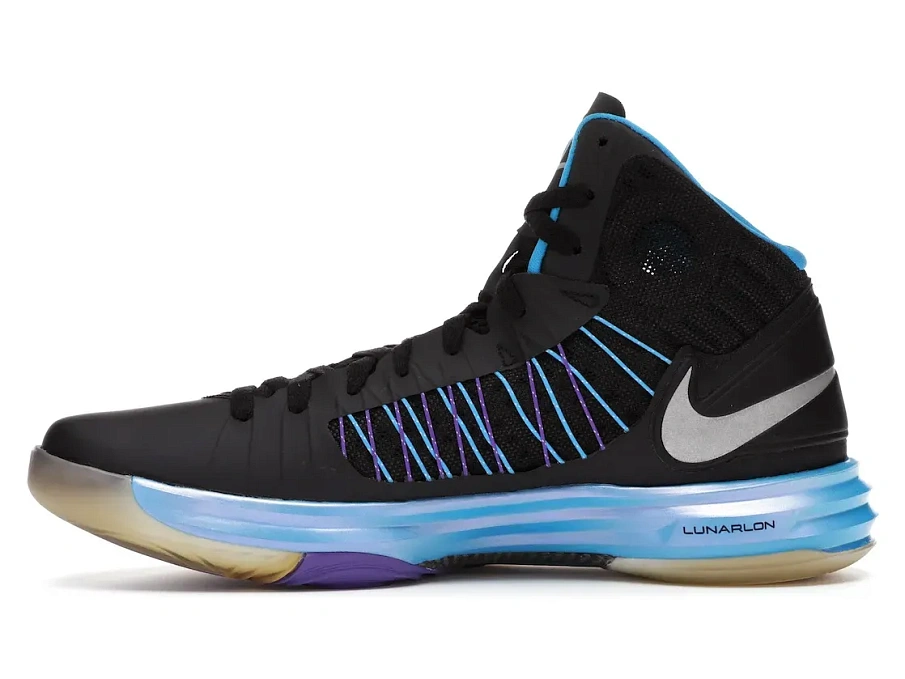 Фото № 3 с приближением к товару «‎Nike Hyperdunk Plus Black Blue Glow»