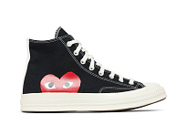 Фото № 2 с приближением к товару «‎Comme des Garçons Play x Converse Chuck 70 High Black»
