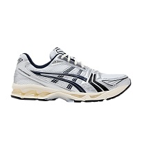 Фото № 1 с приближением к товару «‎JJJJound x ASICS Gel Kayano 14 White Midnight Navy»