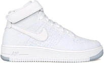Фото № 1 с приближением к товару «‎Nike Air Force 1 Flyknit Triple White »